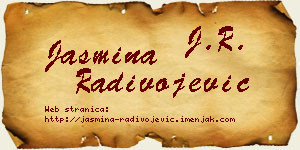 Jasmina Radivojević vizit kartica
